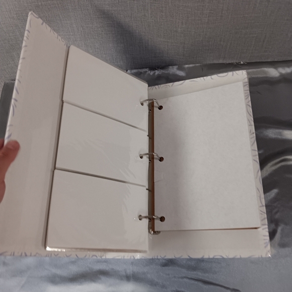 VTG Photograph Scrapbook Album Purple White 300 Photos memento memory Granny - Picture 6 of 7